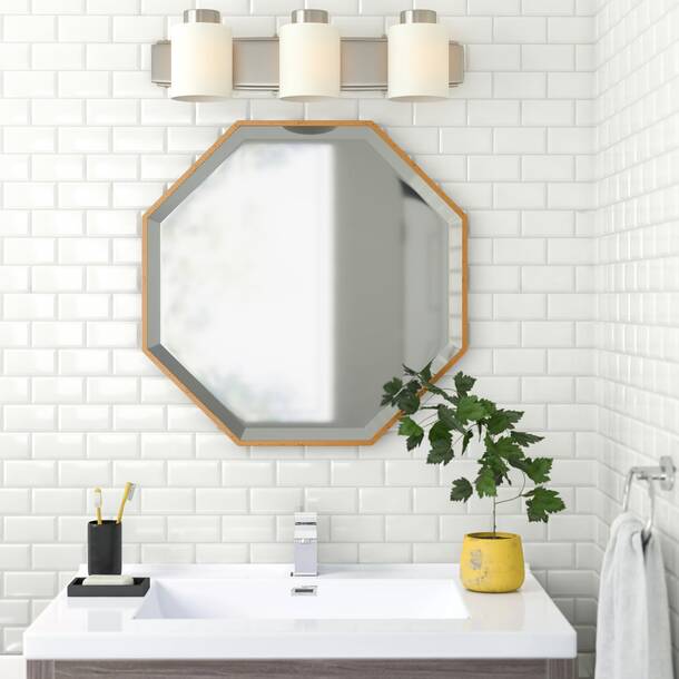 Wade Logan® Cloverly Octagon Wall Mirror & Reviews | Wayfair